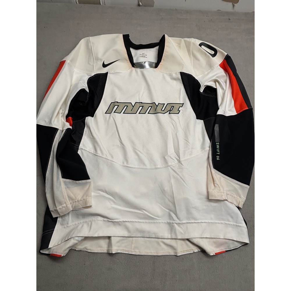 Nike Swift 06 Hockey Jersey White Black Red Size 56 Made in USA Authentic Pro